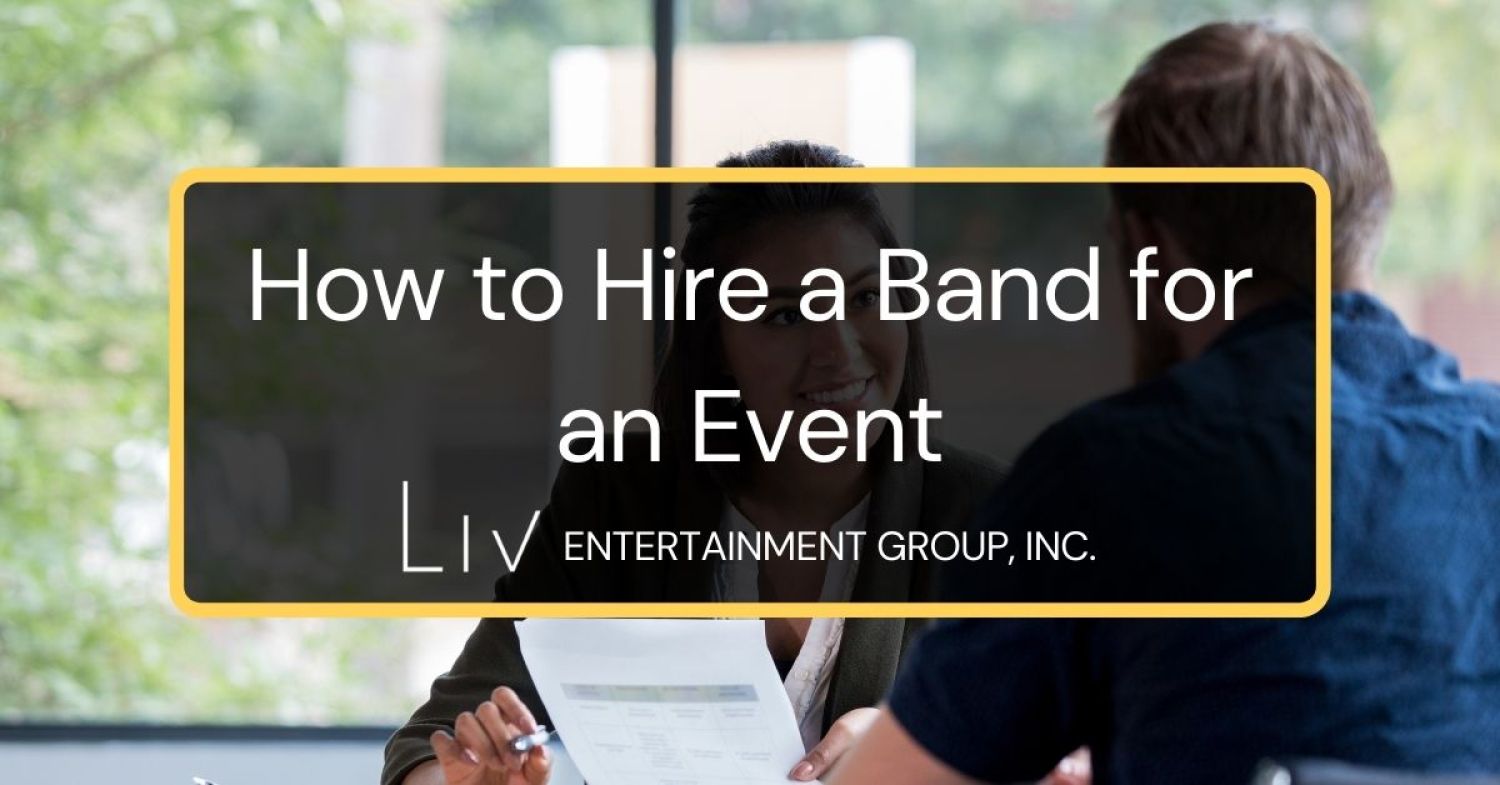 How to hire a band for an event