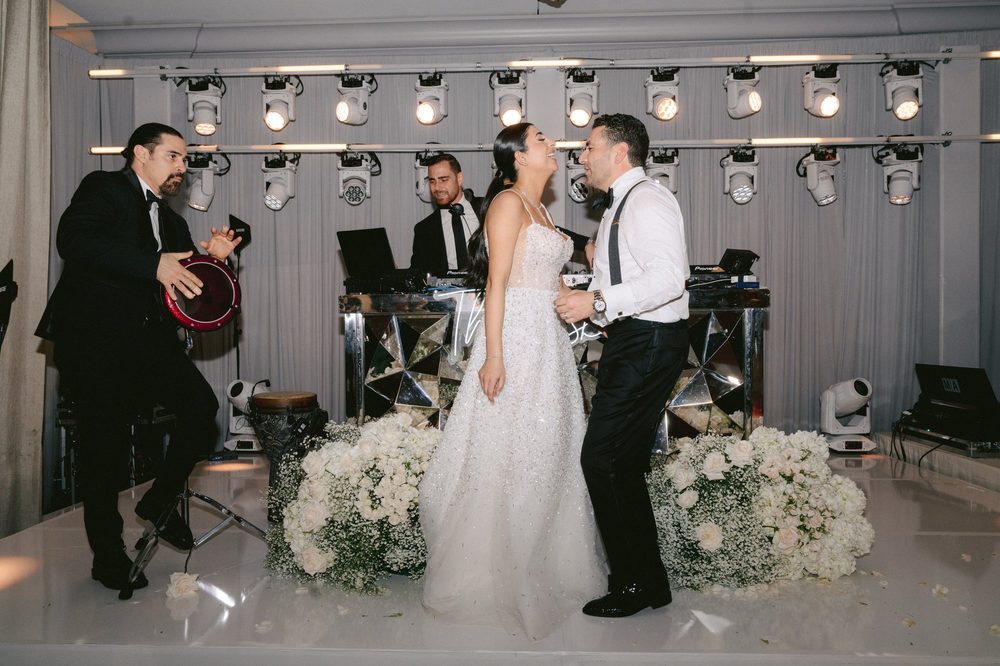 Speeches and first dances at the Beverly Hilton with entertainment by LIV Entertainment
