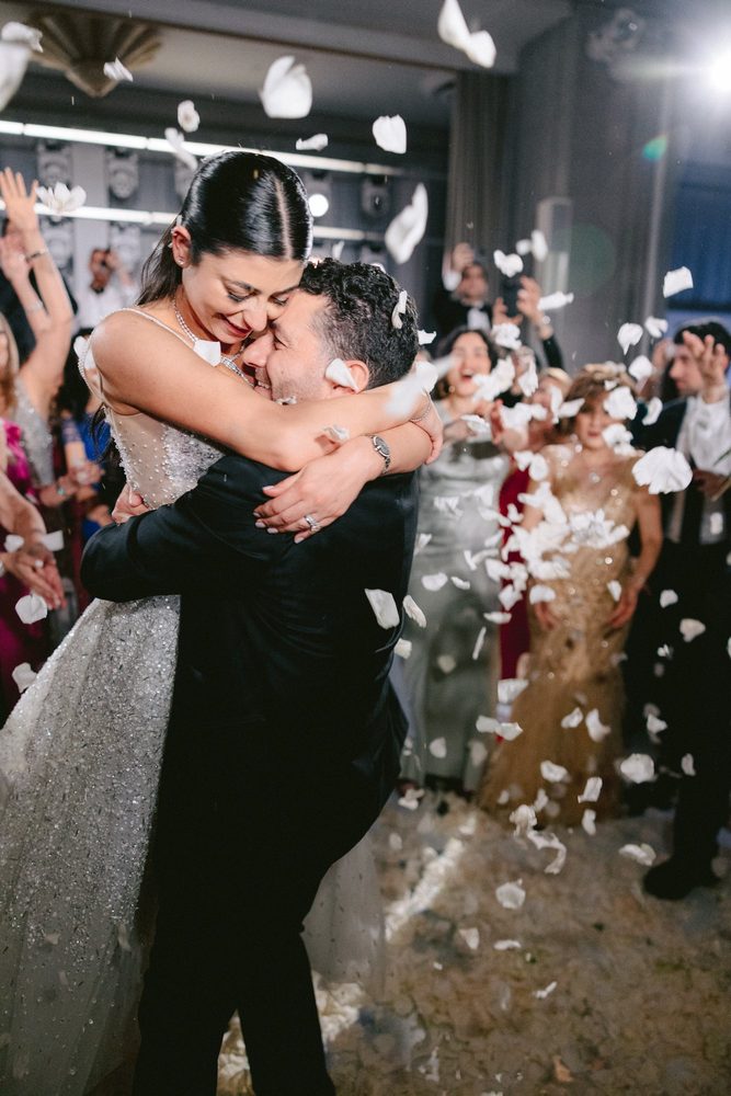Entrance, petals and lights at the Beverly Hilton, produced by LIV Entertainment