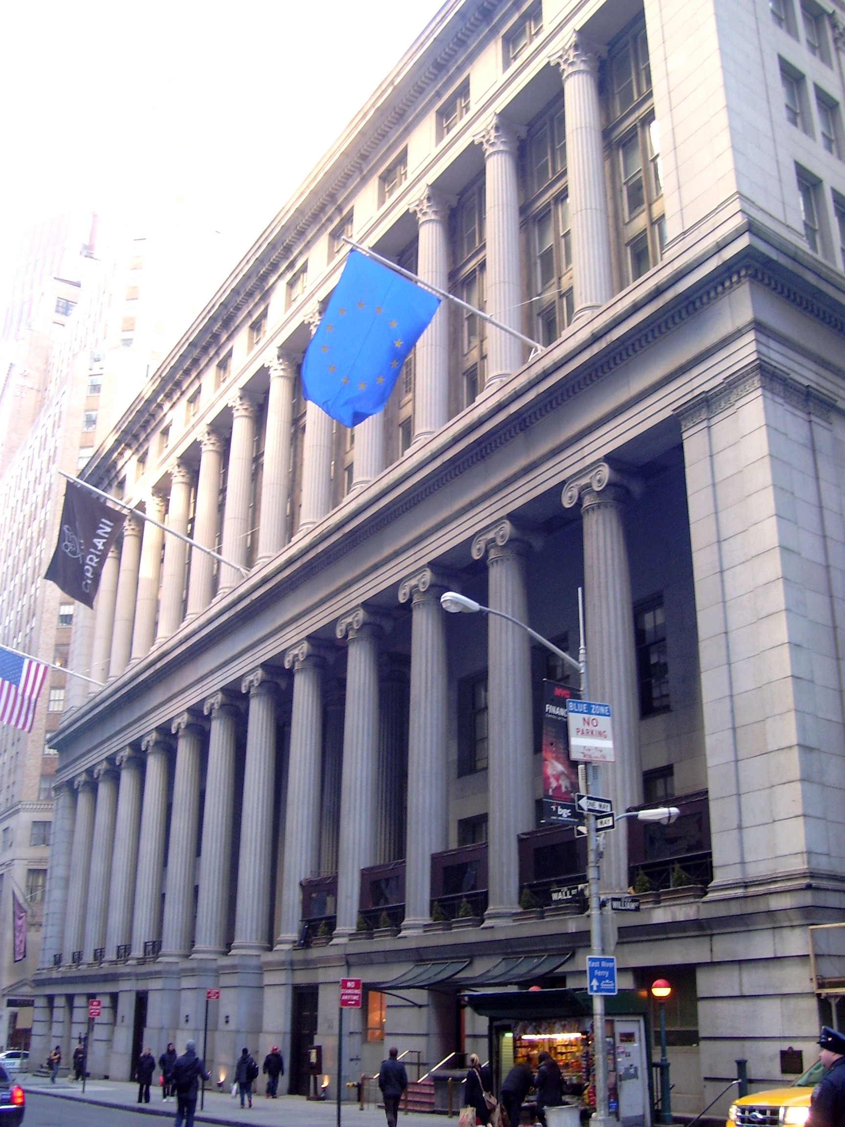 Cipriani Wall Street at 55 Wall Street in the Financial District of New York